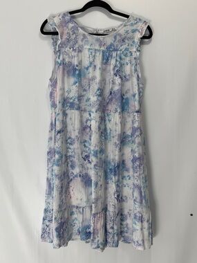 Colourful  pastel Cap sleeved summer dress babydoll women’s XL Summer dress